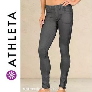 Athleta Knit Denim Slim Trek Pant Size 8